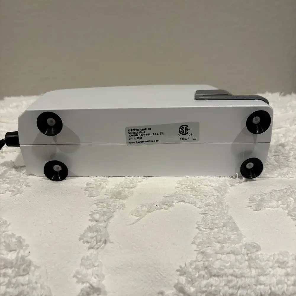 BOSTITCH IMPULSE Electric Stapler White Sz OS Model 02011 Desktop Home Office